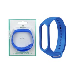 Silicone Bracelet for Smartwatch Xiaomi Mi Band M3/M4/M5/M6/M7 Blue Silicone Bracelet for Smartwatch Xiaomi Mi Band M3/M4/M5/M6/M7 Blue